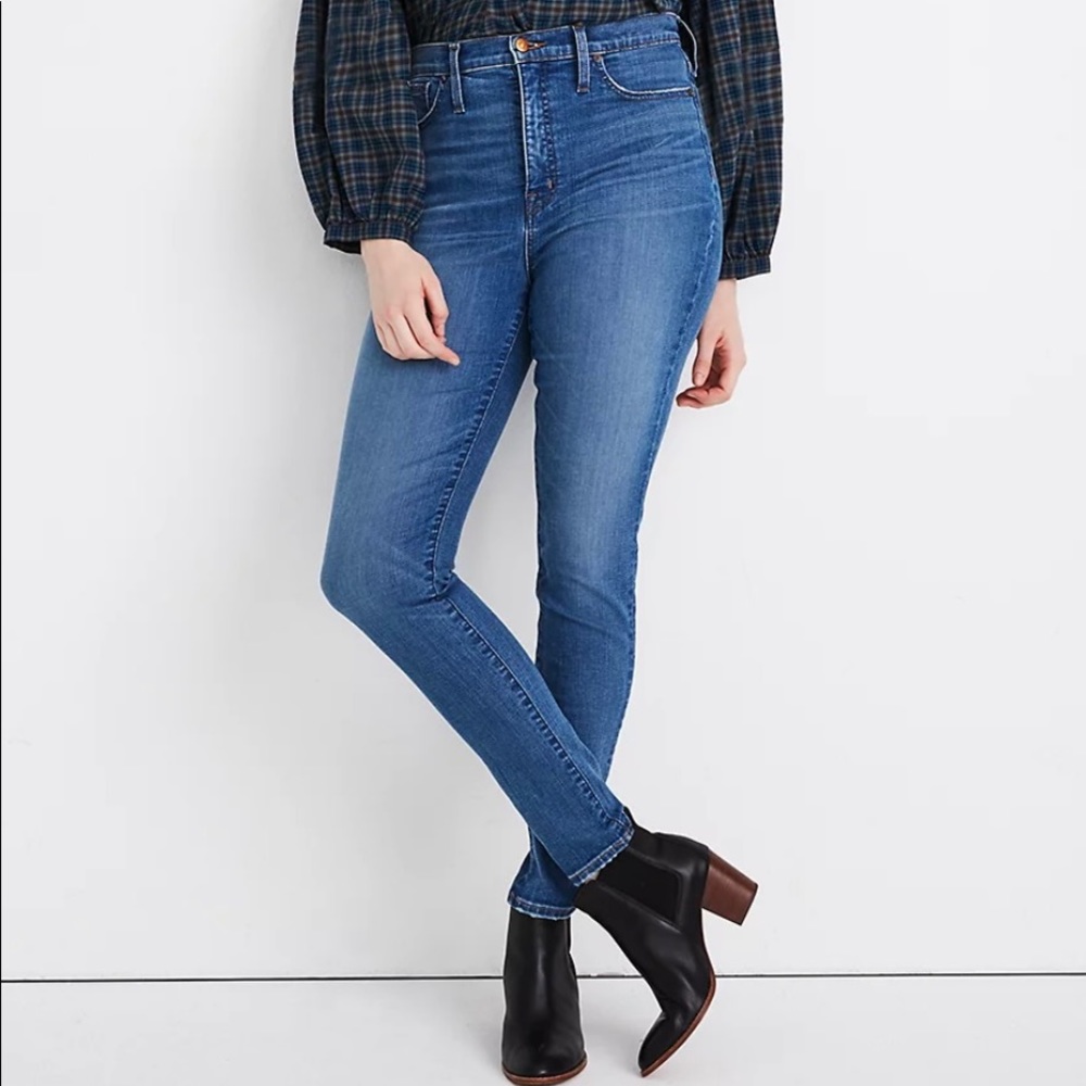 Madewell Petite 11" High-Rise Skinny Jeans in Maricopa Wash Size 27P